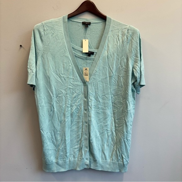 NWT Talbots Cardigan Tank Sweater Set Short Sleeve size X - Picture 1 of 14